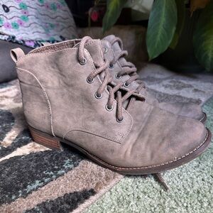 Women's Taupe Ankle Boots